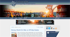 Desktop Screenshot of exploringwdw.com